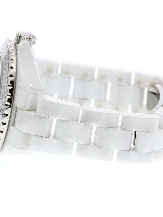 CHANEL J12 white ceramic H6477 12P diamond 20YEARS Quartz Ladies Watch_946944 main image 5